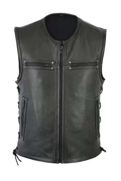 Leather Work Vest - Nuevo Chaleco de Cuero de Color