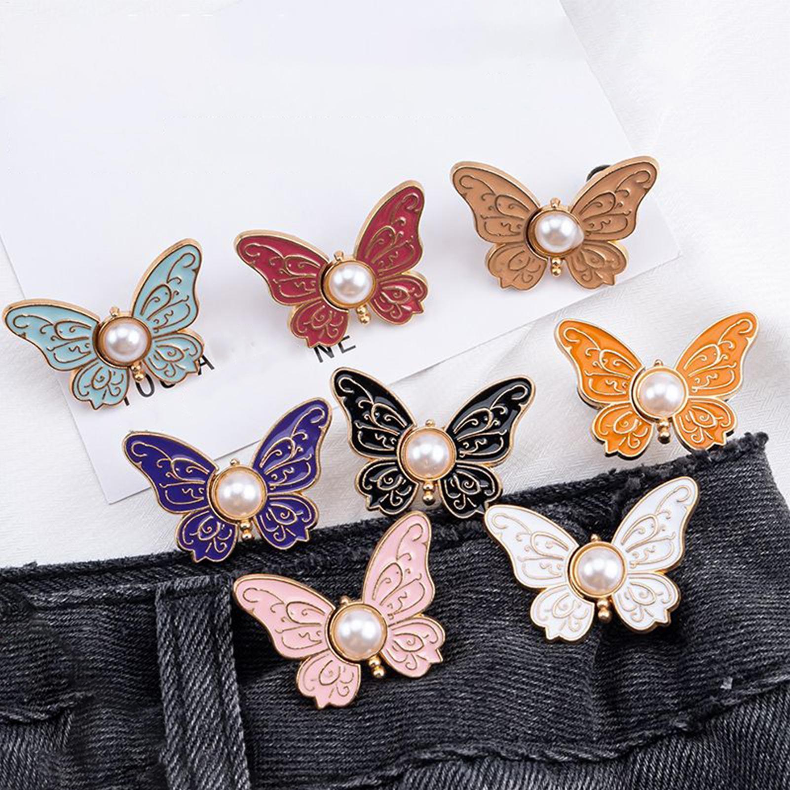 Belt Buckle Blank - Botones Ajustables Tipo Mariposa para Jeans,