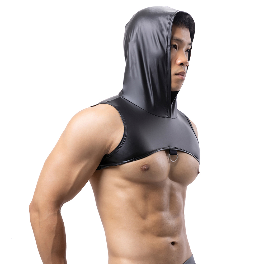 Leather Work Vest - Camisetas sin mangas de piel sintética