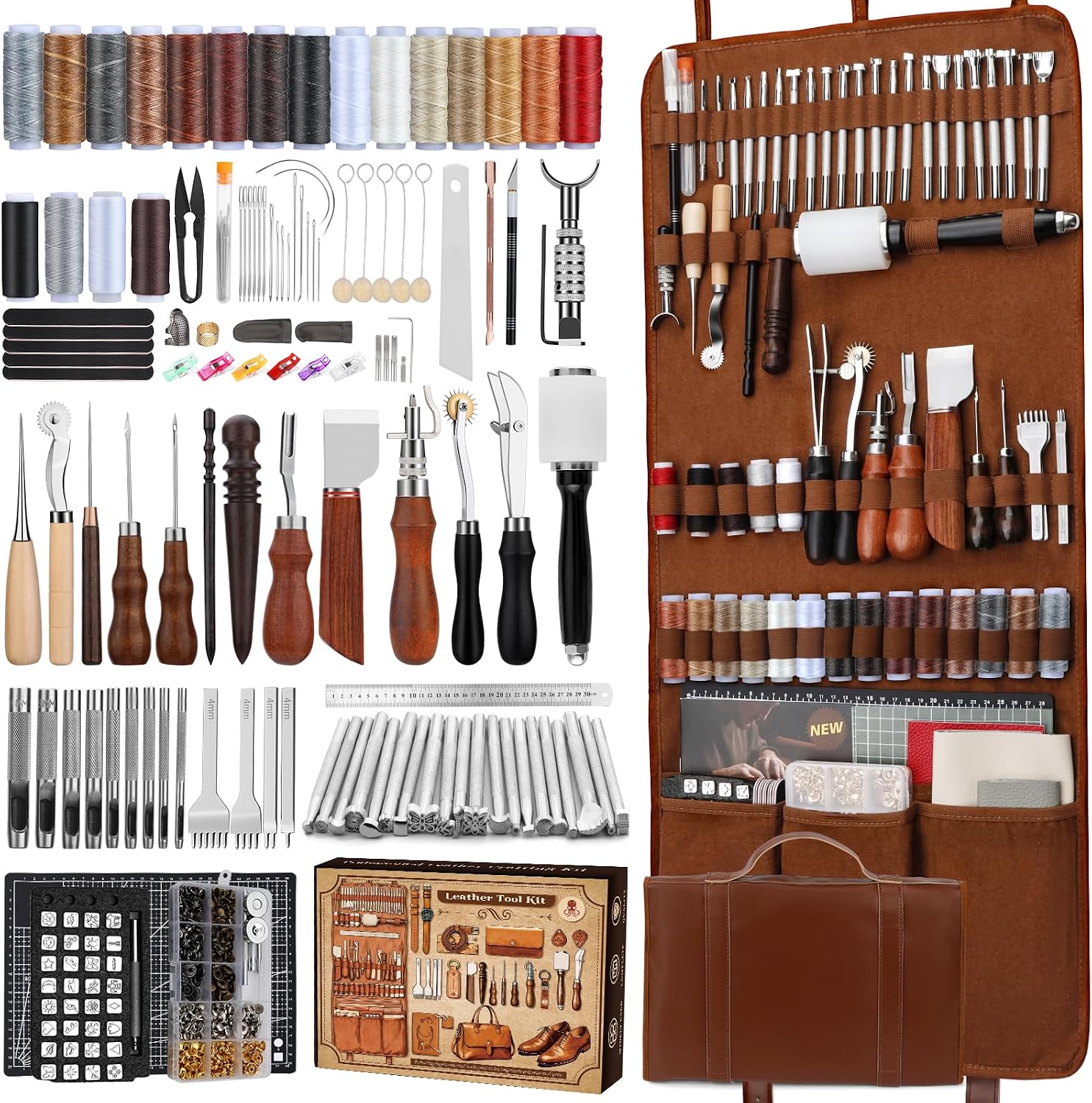 Leather Work - Kit de Herramientas para Trabajar el