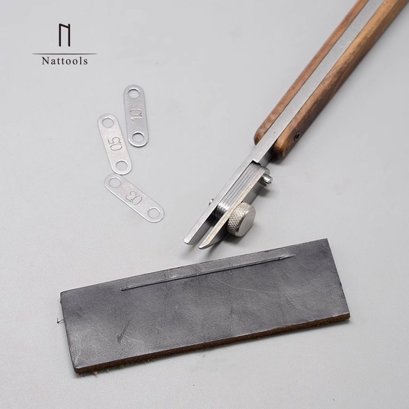 Leatherwork Edge Creaser - Nattools herramienta de plegado de borde