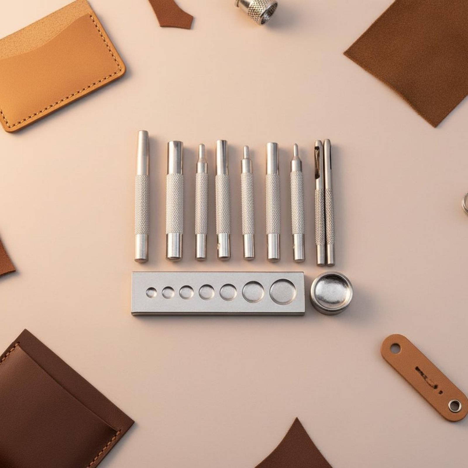 Juego de 11 Herramientas para  - Leatherwork Rivet Setter reseña y precio