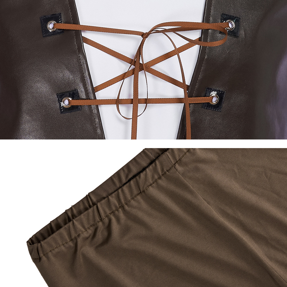 Disfraces de Cosplay Shrek, so - Leather Work Vest reseña y precio