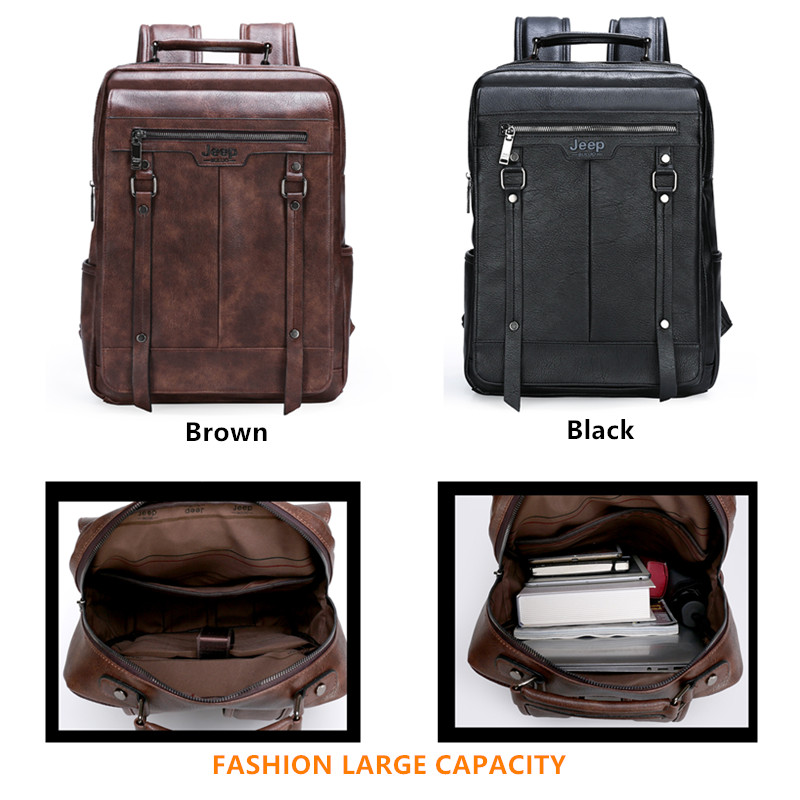 Mochila de Cuero para Hombre J - Leather Work Rucksack Mens reseña y precio
