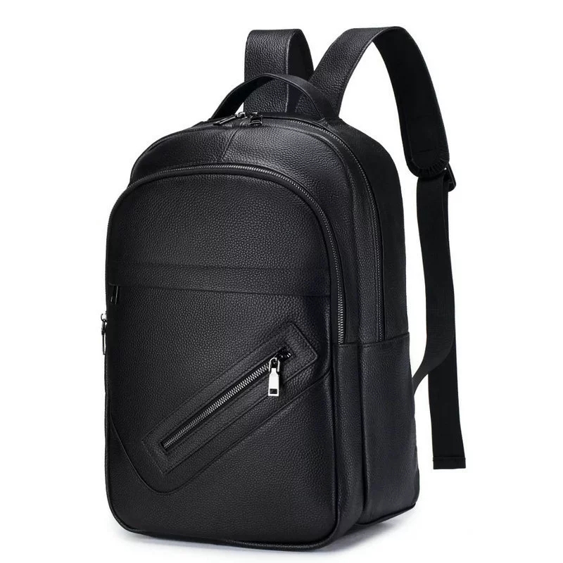 Mochila negra de cuero genuino - Leather Work Rucksack Mens reseña y precio