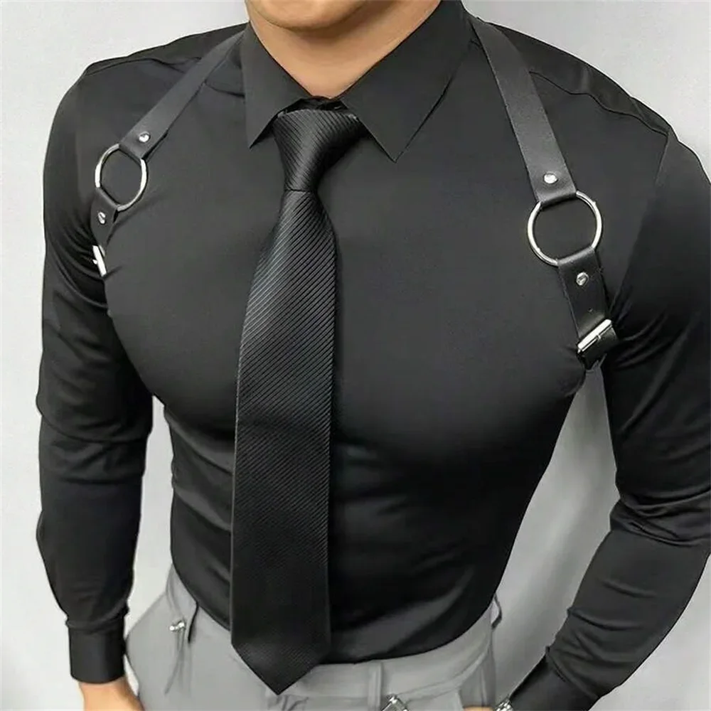 Chaleco de cuero PU con tirant - Leather Work Vest reseña y precio