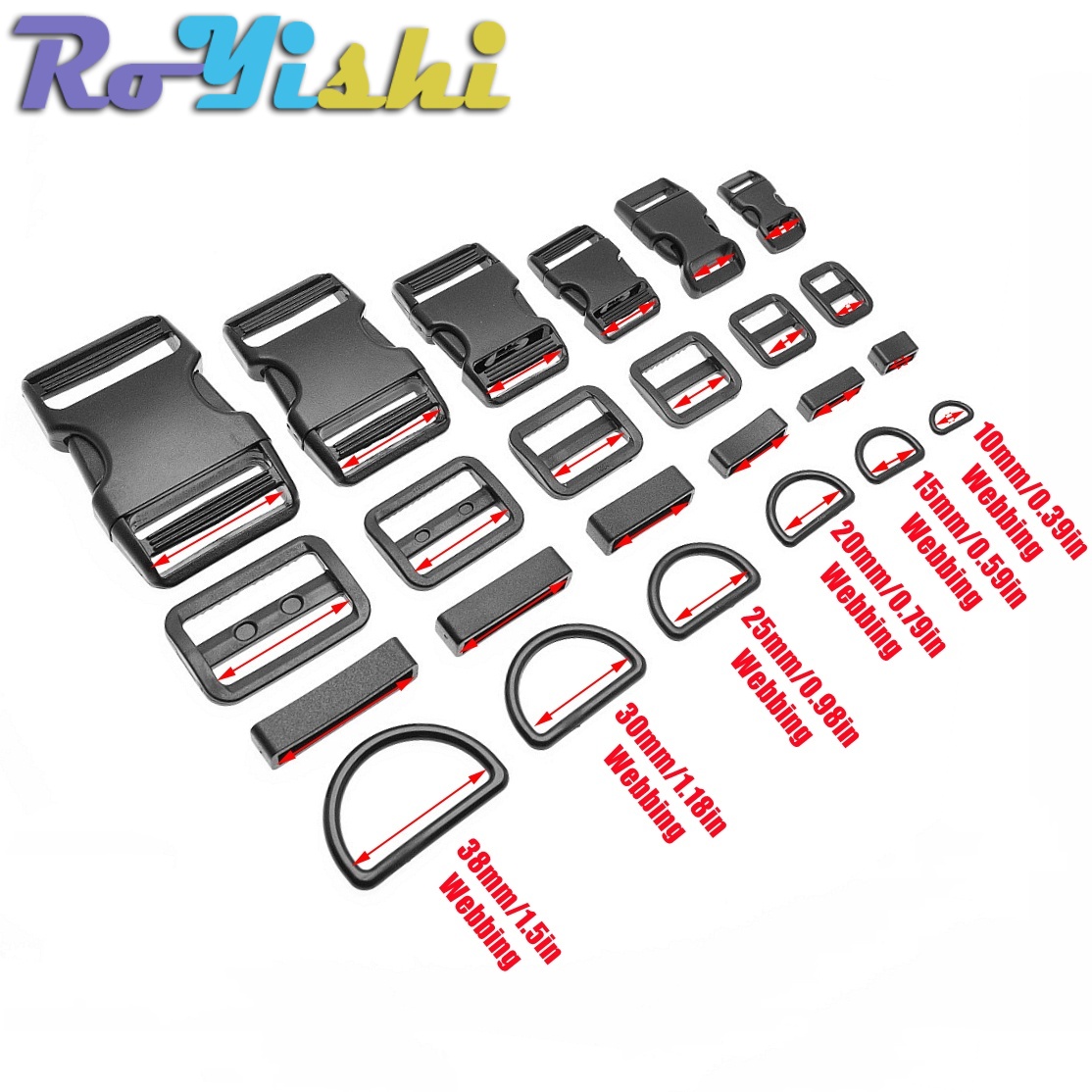 Juego de 1-10 Hebillas de Plás - Belt Buckle Blank reseña y precio