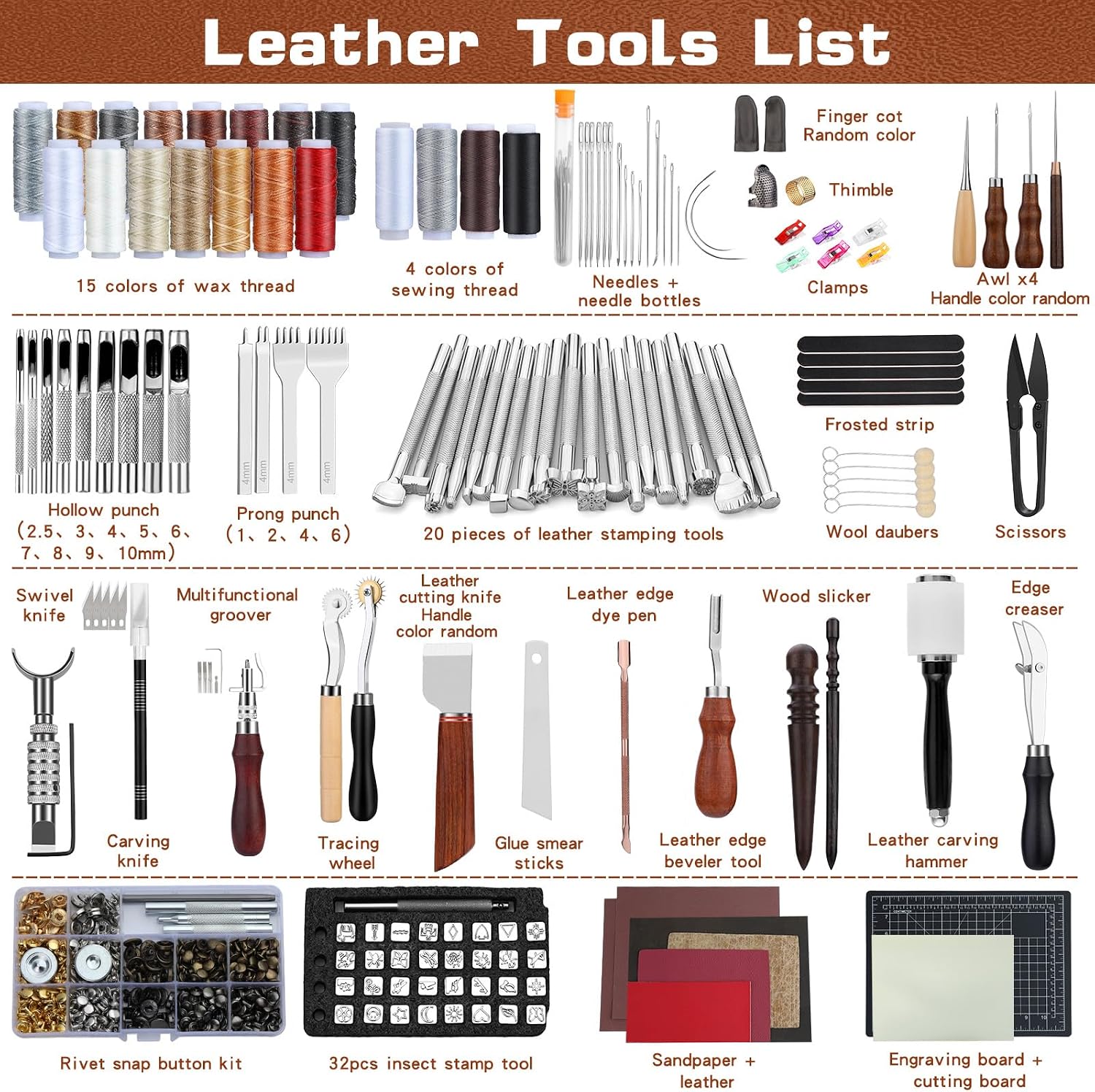 Kit de Herramientas para Traba - Leather Work reseña y precio