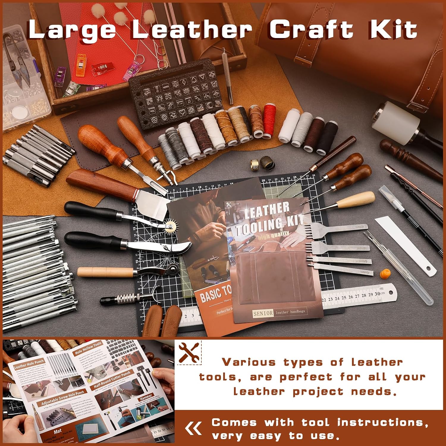 Kit de Herramientas para Traba - Leather Work reseña y precio