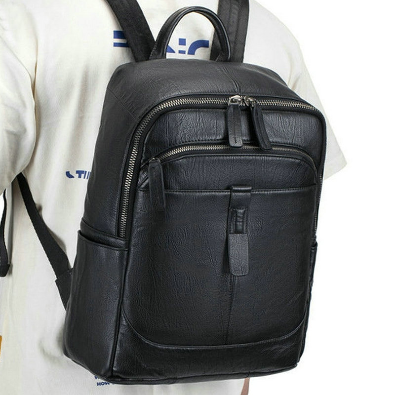 Mochila de Cuero Genuino para  - Leather Work Rucksack Mens reseña y precio