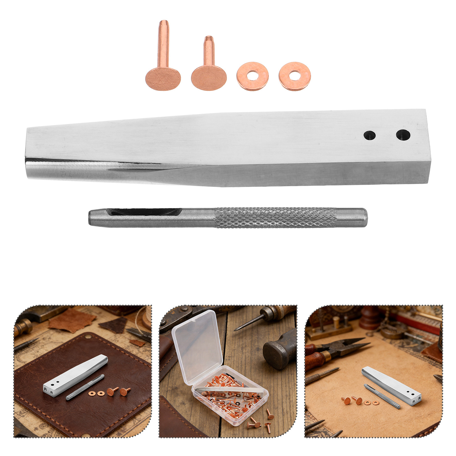 Juego de herramientas para rem - Leatherwork Rivet Setter reseña y precio