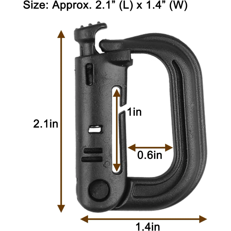 Mosquetón táctico de plástico  - Belt Buckle Blank reseña y precio