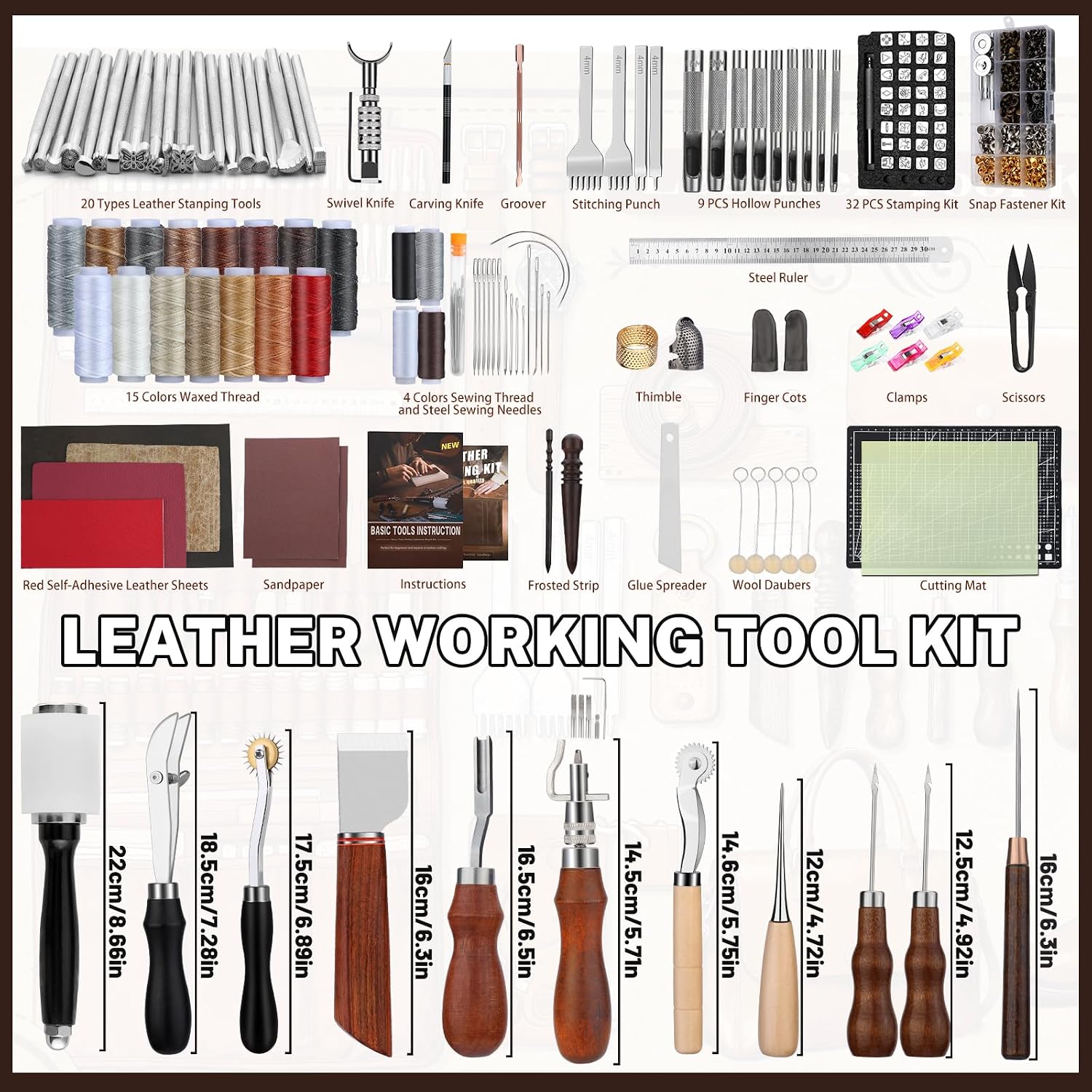 Kit de Herramientas para Traba - Leather Work reseña y precio