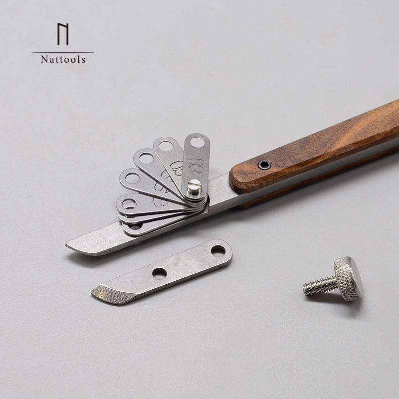 Nattools herramienta de plegad - Leatherwork Edge Creaser reseña y precio