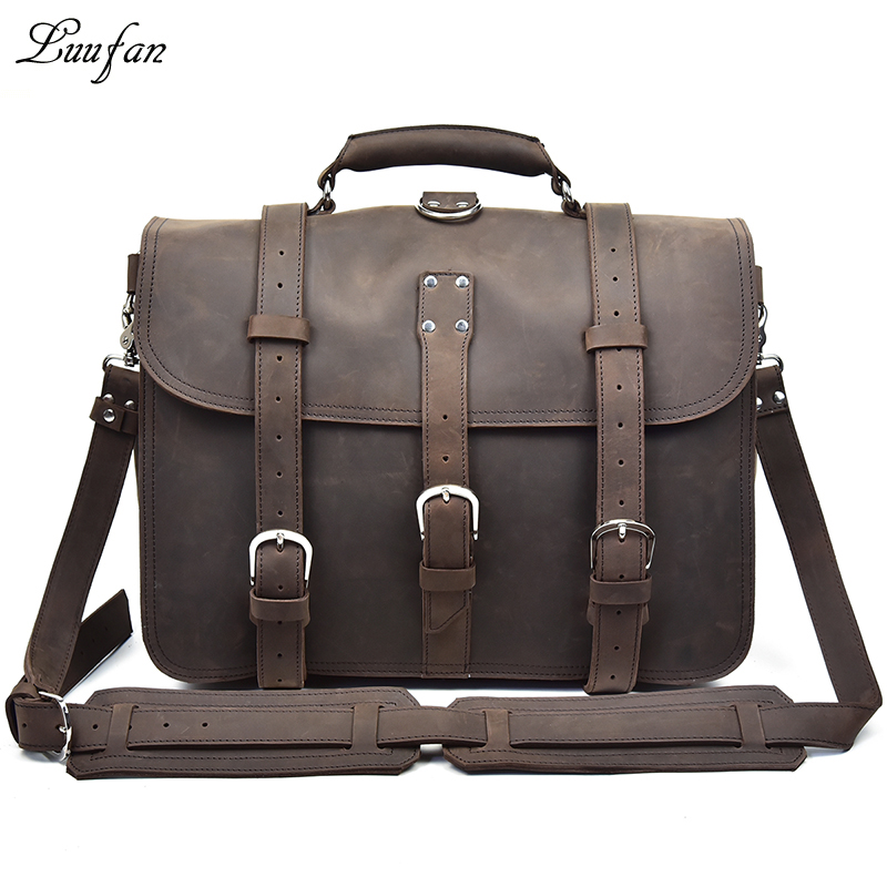 Crazy Horse-mochila gruesa de  - Leather Work Rucksack Mens reseña y precio