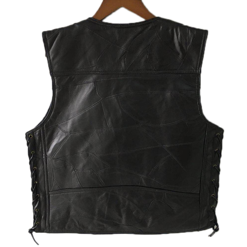 Chaleco de motocicleta de cuer - Leather Work Vest reseña y precio