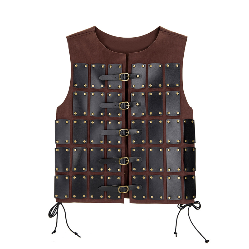 Armadura de Pecho de Cuero PU  - Leather Work Vest reseña y precio